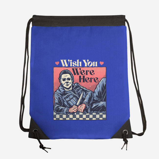 Wish You Were Here-None-Drawstring-Bag-glitchygorilla