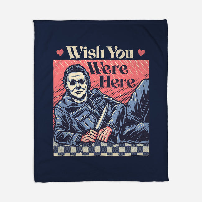 Wish You Were Here-None-Fleece-Blanket-glitchygorilla