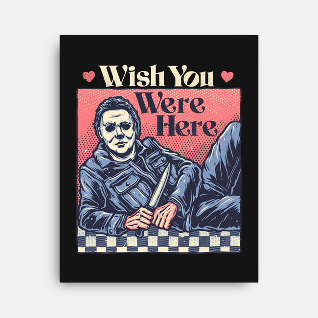 Wish You Were Here-None-Stretched-Canvas-glitchygorilla