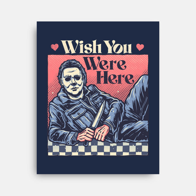 Wish You Were Here-None-Stretched-Canvas-glitchygorilla