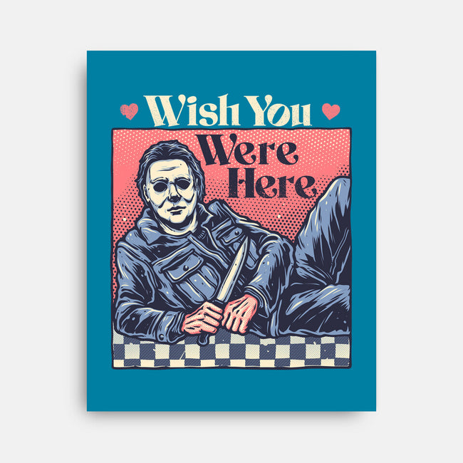 Wish You Were Here-None-Stretched-Canvas-glitchygorilla