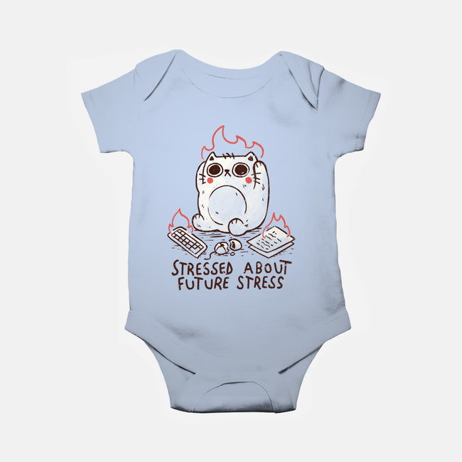 Stressed About Future Stress-Baby-Basic-Onesie-koalastudio