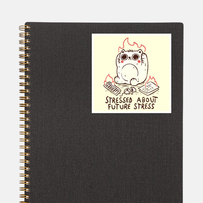 Stressed About Future Stress-None-Glossy-Sticker-koalastudio