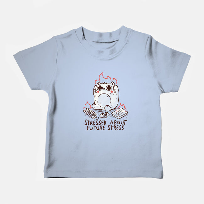 Stressed About Future Stress-Baby-Basic-Tee-koalastudio