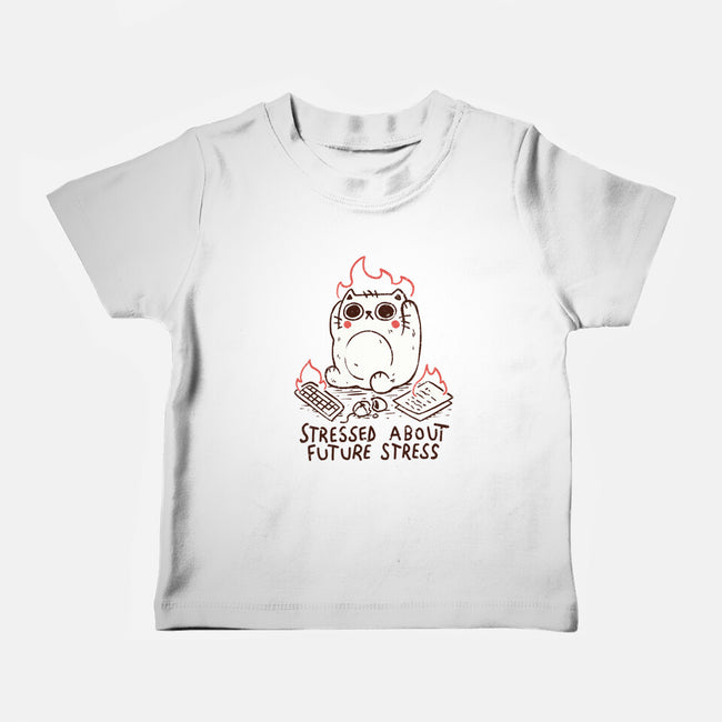 Stressed About Future Stress-Baby-Basic-Tee-koalastudio