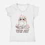 Stressed About Future Stress-Womens-V-Neck-Tee-koalastudio