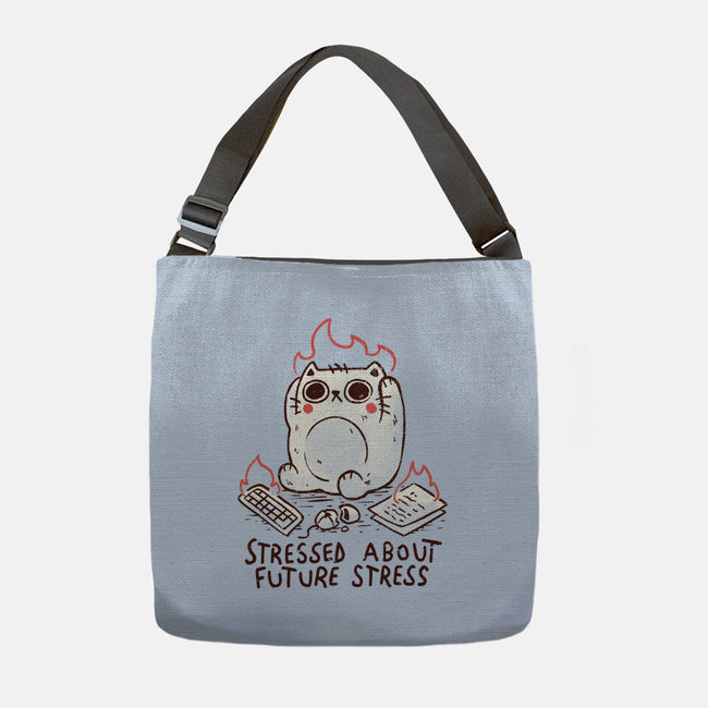 Stressed About Future Stress-None-Adjustable Tote-Bag-koalastudio