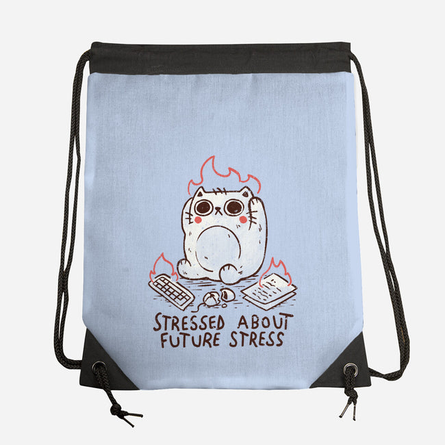 Stressed About Future Stress-None-Drawstring-Bag-koalastudio