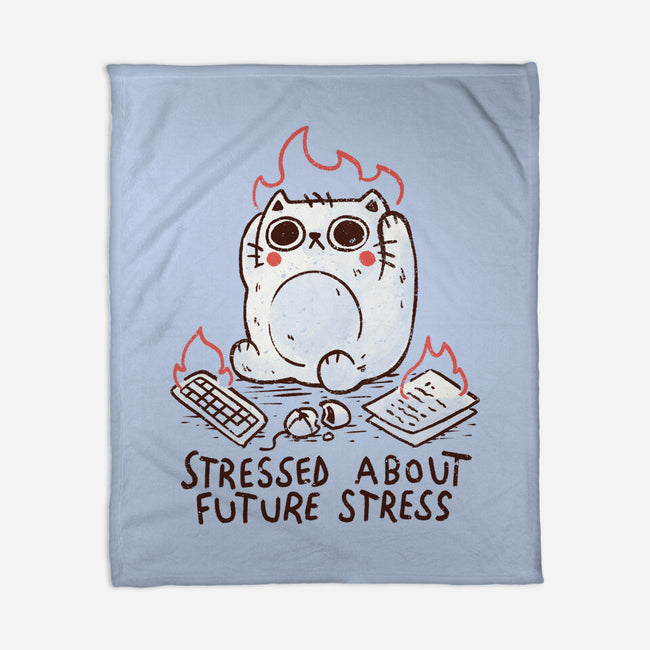 Stressed About Future Stress-None-Fleece-Blanket-koalastudio