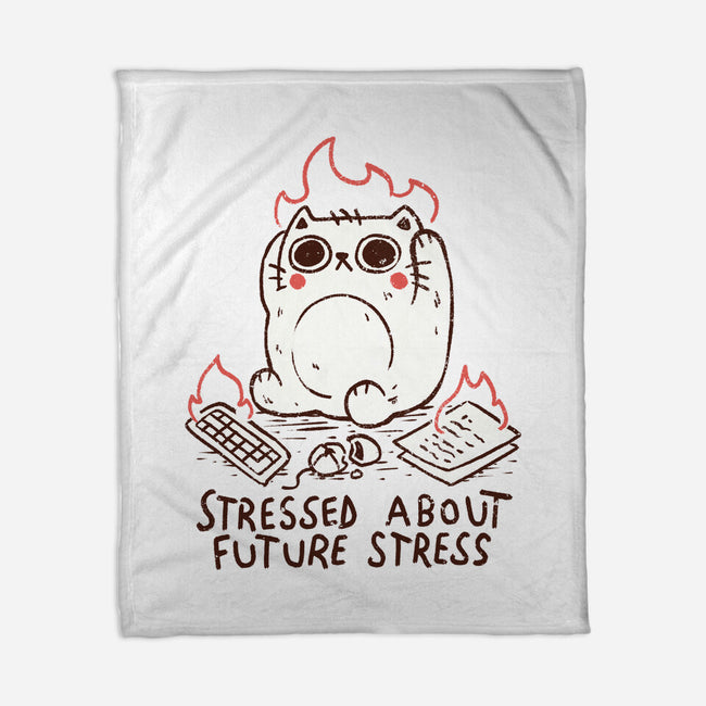 Stressed About Future Stress-None-Fleece-Blanket-koalastudio