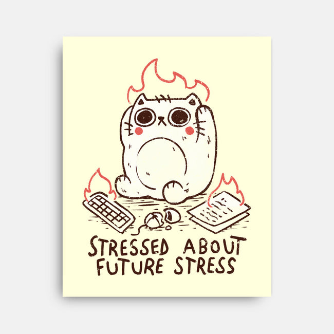 Stressed About Future Stress-None-Stretched-Canvas-koalastudio