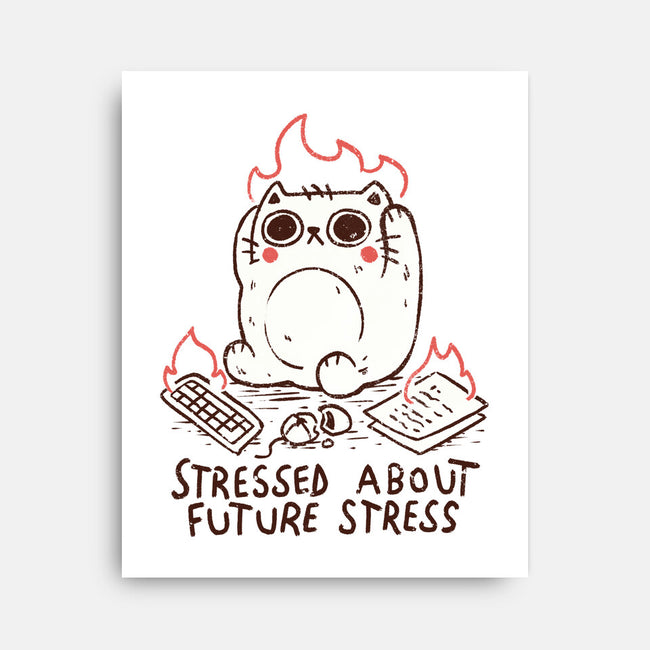 Stressed About Future Stress-None-Stretched-Canvas-koalastudio