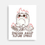 Stressed About Future Stress-None-Stretched-Canvas-koalastudio