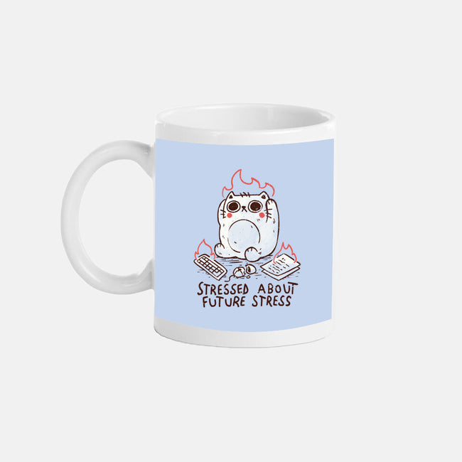 Stressed About Future Stress-None-Mug-Drinkware-koalastudio