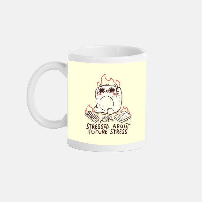 Stressed About Future Stress-None-Mug-Drinkware-koalastudio