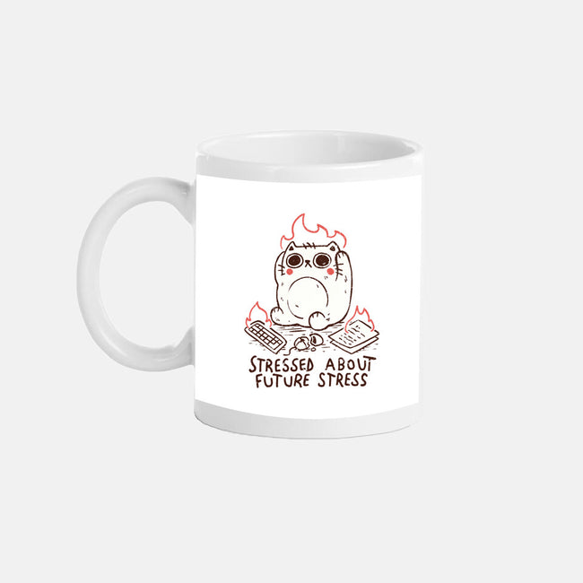 Stressed About Future Stress-None-Mug-Drinkware-koalastudio