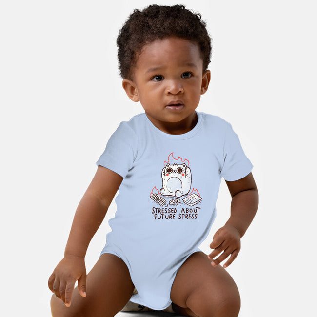 Stressed About Future Stress-Baby-Basic-Onesie-koalastudio