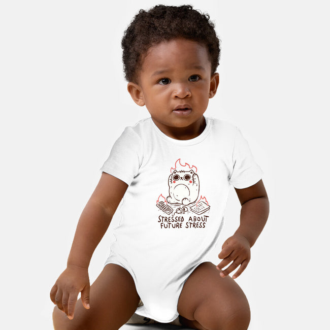 Stressed About Future Stress-Baby-Basic-Onesie-koalastudio
