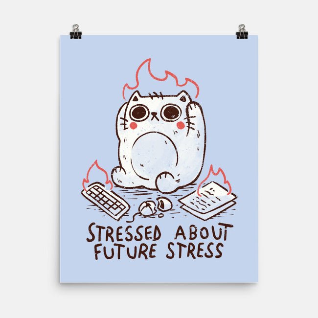 Stressed About Future Stress-None-Matte-Poster-koalastudio