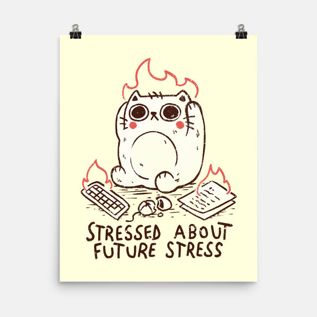 Stressed About Future Stress-None-Matte-Poster-koalastudio