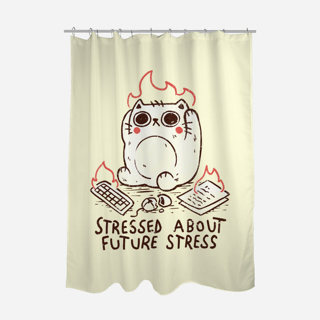 Stressed About Future Stress-None-Polyester-Shower Curtain-koalastudio
