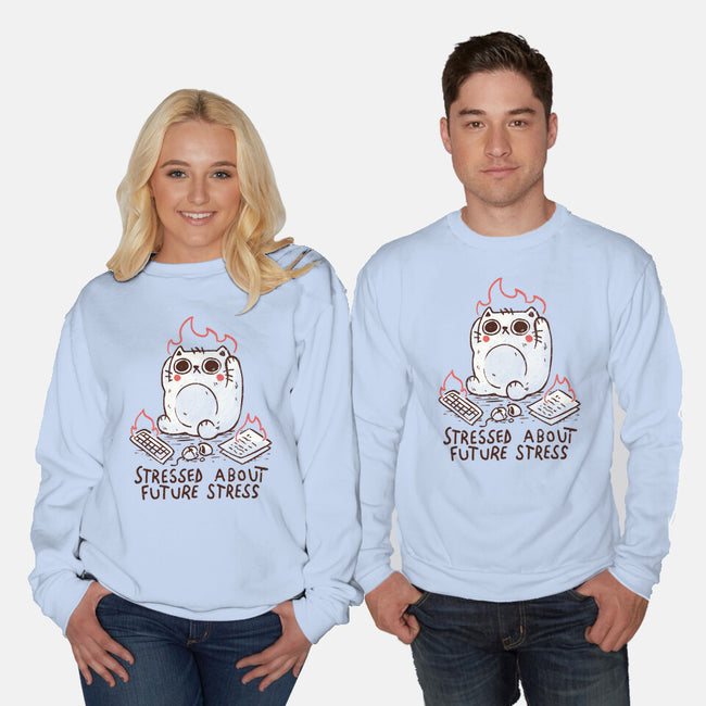 Stressed About Future Stress-Unisex-Crew Neck-Sweatshirt-koalastudio