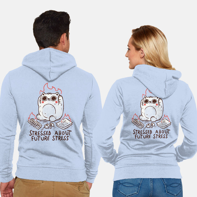 Stressed About Future Stress-Unisex-Zip-Up-Sweatshirt-koalastudio