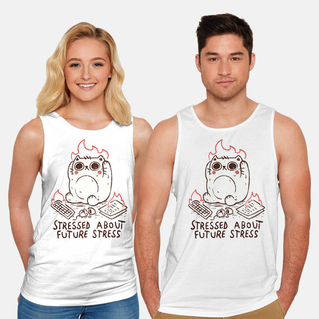 Stressed About Future Stress-Unisex-Basic-Tank-koalastudio