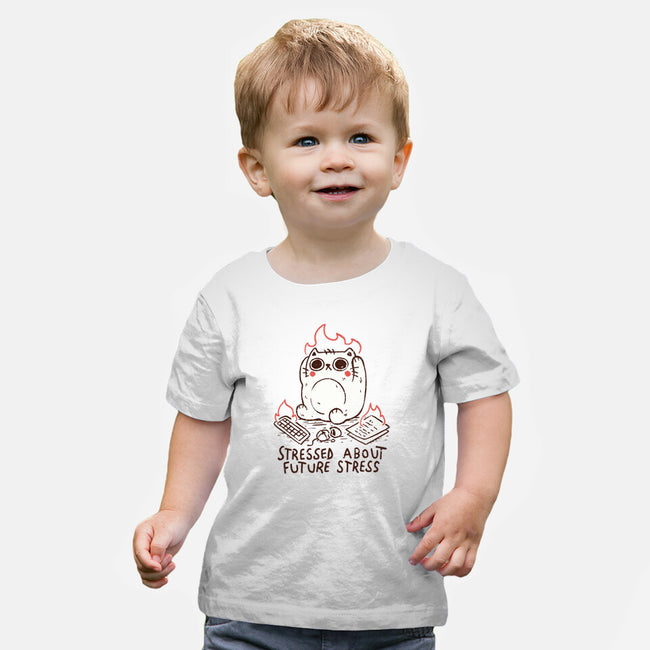 Stressed About Future Stress-Baby-Basic-Tee-koalastudio
