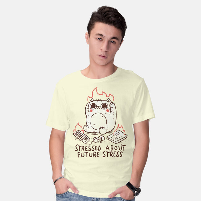 Stressed About Future Stress-Mens-Basic-Tee-koalastudio