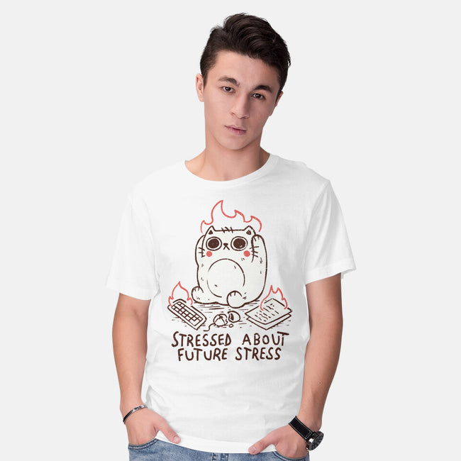 Stressed About Future Stress-Mens-Basic-Tee-koalastudio