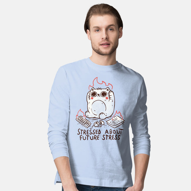 Stressed About Future Stress-Mens-Long Sleeved-Tee-koalastudio