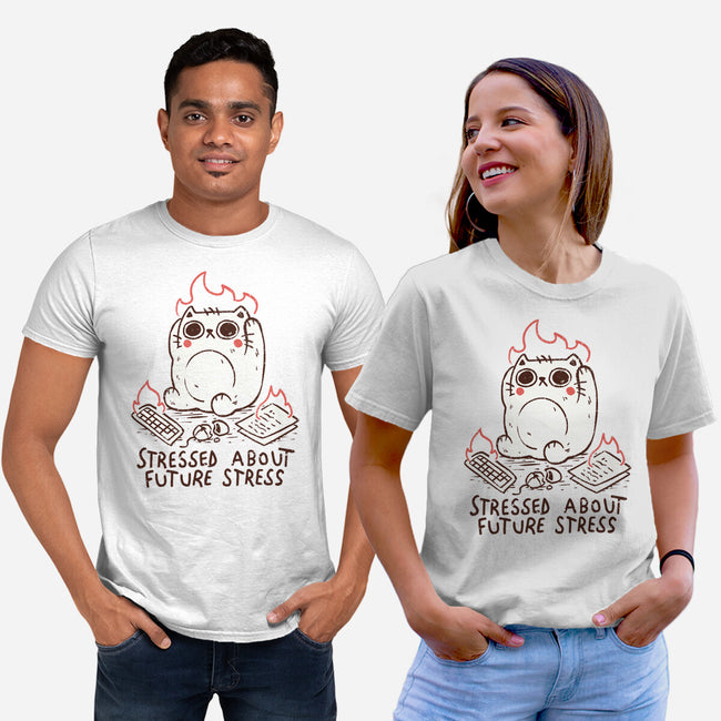 Stressed About Future Stress-Unisex-Basic-Tee-koalastudio