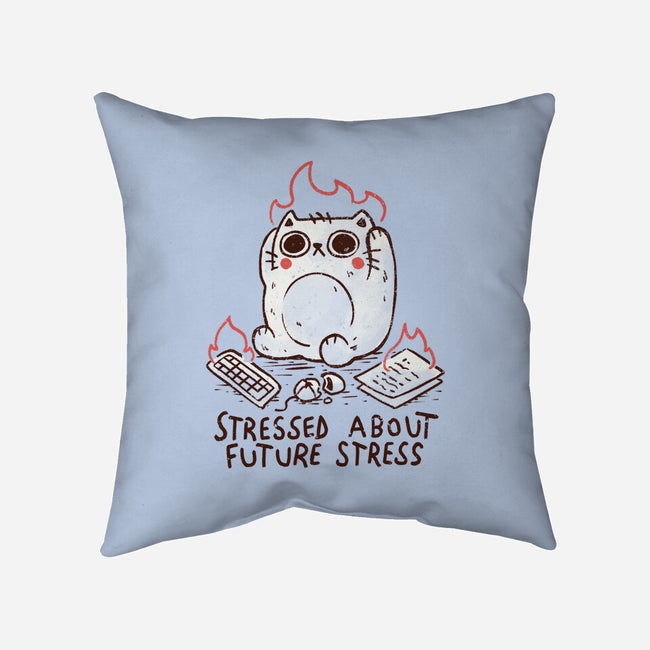 Stressed About Future Stress-None-Removable Cover w Insert-Throw Pillow-koalastudio