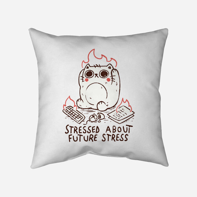Stressed About Future Stress-None-Removable Cover w Insert-Throw Pillow-koalastudio