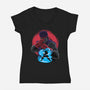 Wanderer Fighter-Womens-V-Neck-Tee-rmatix