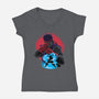 Wanderer Fighter-Womens-V-Neck-Tee-rmatix
