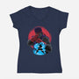 Wanderer Fighter-Womens-V-Neck-Tee-rmatix