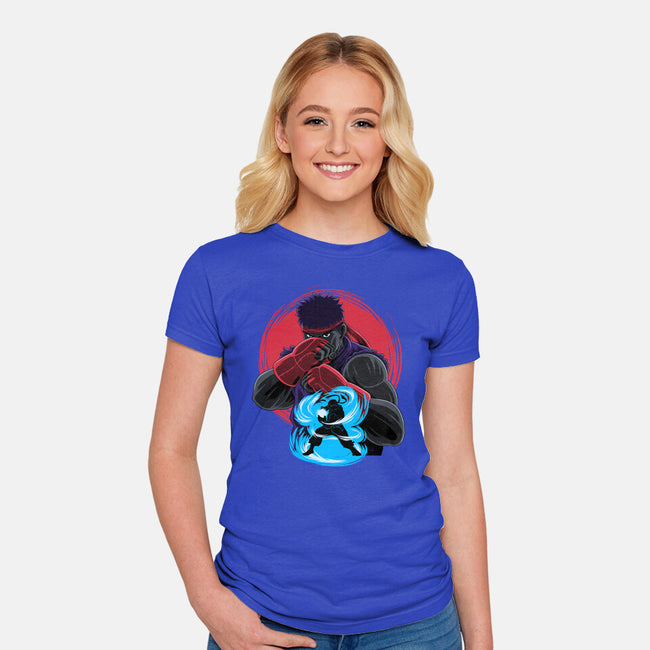 Wanderer Fighter-Womens-Fitted-Tee-rmatix