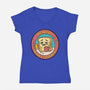 Mental Bake Down-Womens-V-Neck-Tee-Loobs
