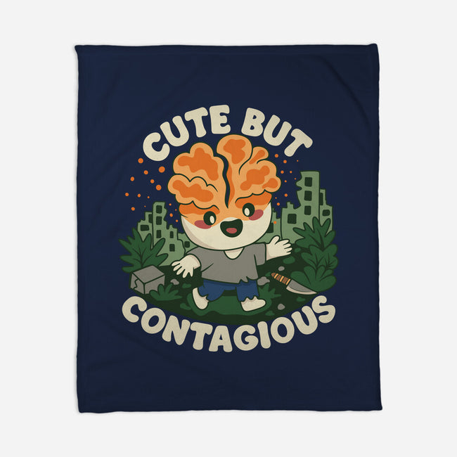 Cute But Contagious-None-Fleece-Blanket-Loobs