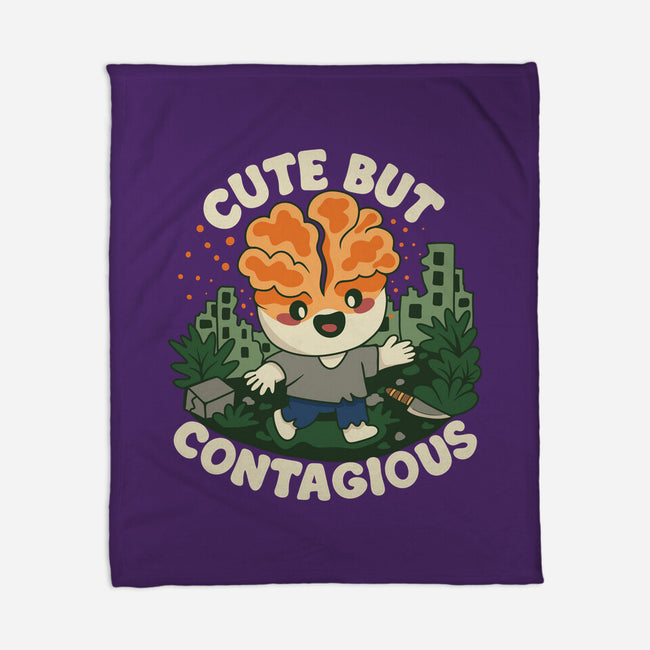 Cute But Contagious-None-Fleece-Blanket-Loobs