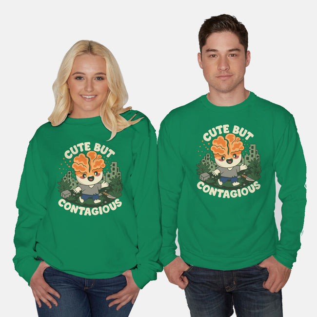 Cute But Contagious-Unisex-Crew Neck-Sweatshirt-Loobs
