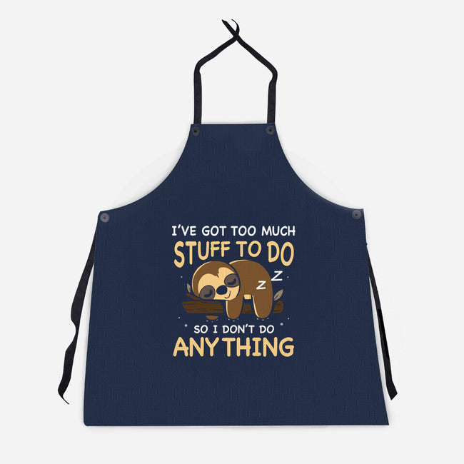I Don't Do Anything-Unisex-Kitchen-Apron-Vallina84