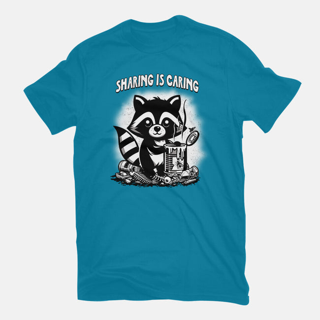 Sharing Is Caring-Womens-Fitted-Tee-palmstreet