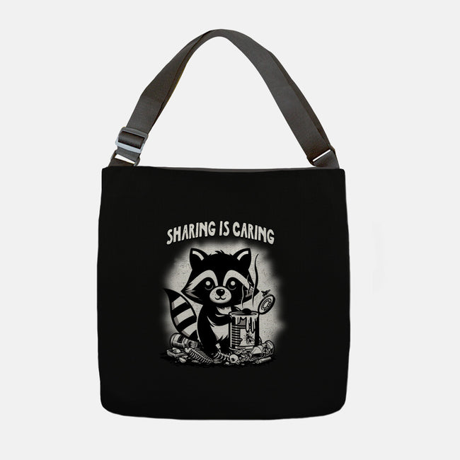 Sharing Is Caring-None-Adjustable Tote-Bag-palmstreet