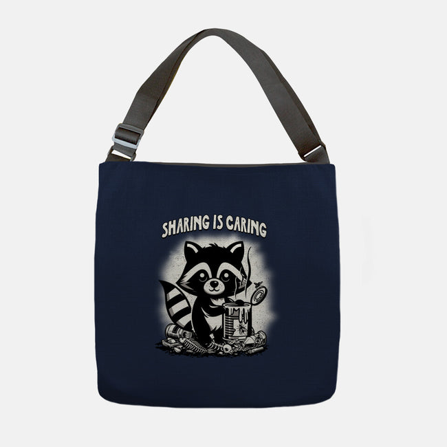 Sharing Is Caring-None-Adjustable Tote-Bag-palmstreet