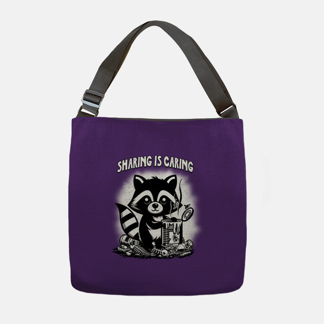 Sharing Is Caring-None-Adjustable Tote-Bag-palmstreet