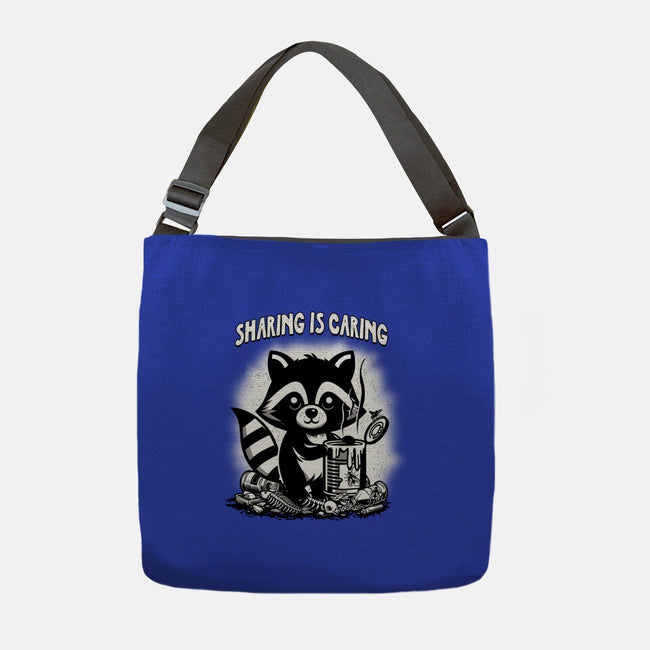 Sharing Is Caring-None-Adjustable Tote-Bag-palmstreet