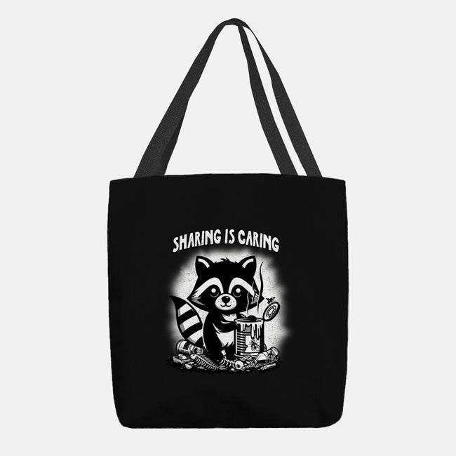Sharing Is Caring-None-Basic Tote-Bag-palmstreet